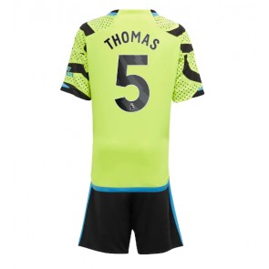 Arsenal Thomas Partey #5 Koszulka Wyjazdowych Dziecięca 2023-24 Krótki Rękaw (+ Krótkie spodenki)